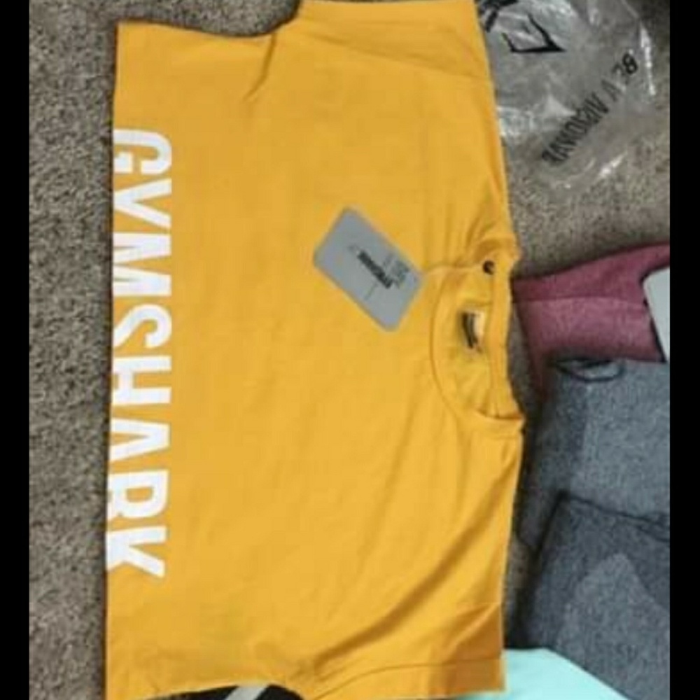 Gymshark yellow crop
